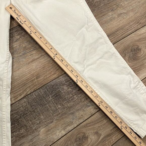 J. Crew Ankle Zip White Skinny Stretch Jeans  Size 12/32 - Picture 5 of 10